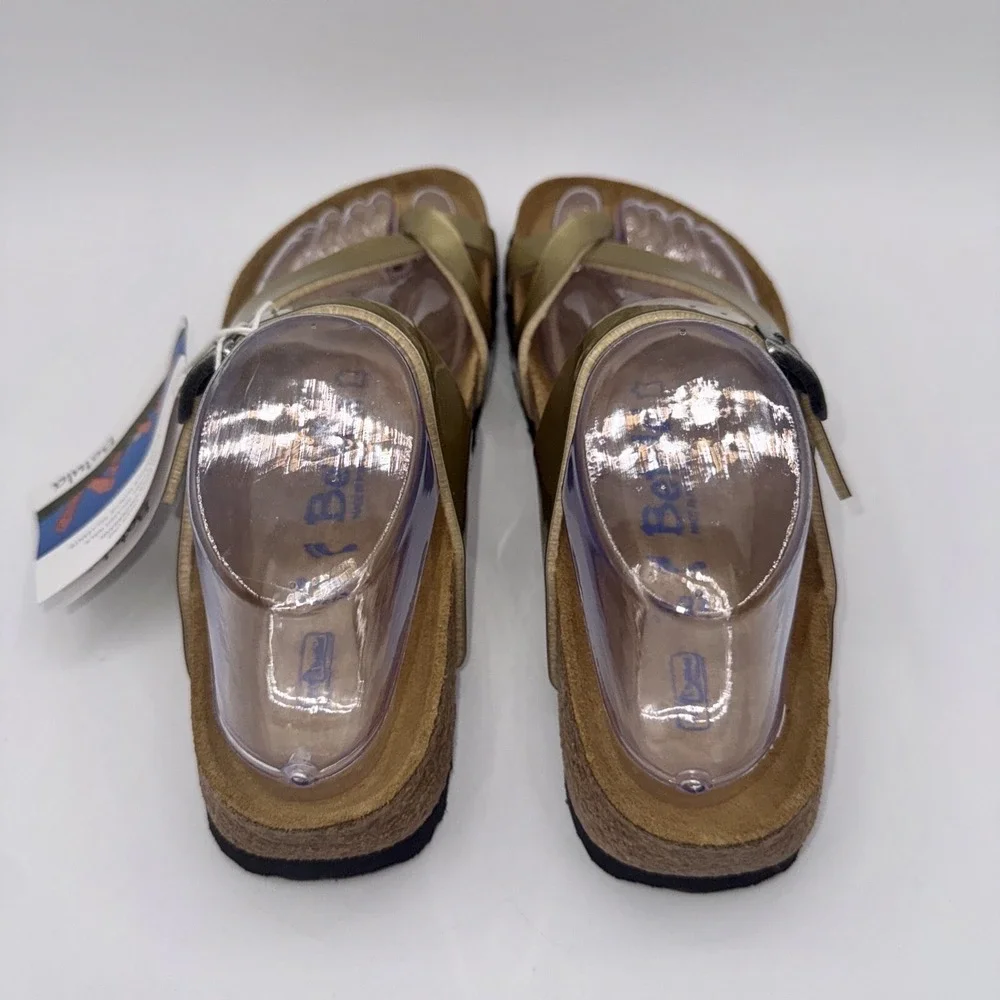 Betula Licensed by Birkenstock Mia Sandals Women's Size 6‎ EU 37 Gold Metallic